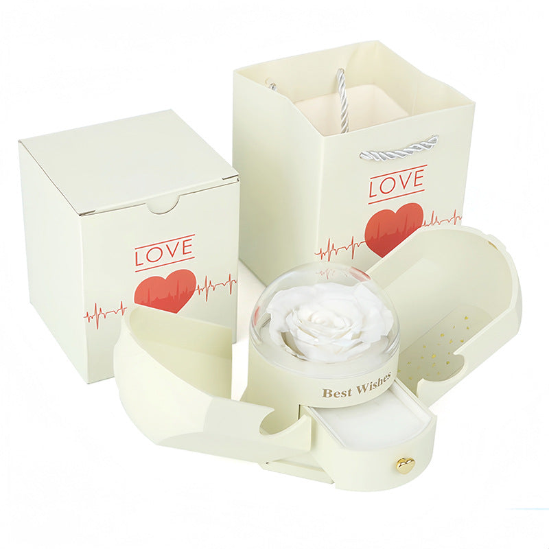 Angel Wing Crystal Flower Gift Box