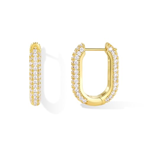 Gold Plated Chunky Hoop Earring