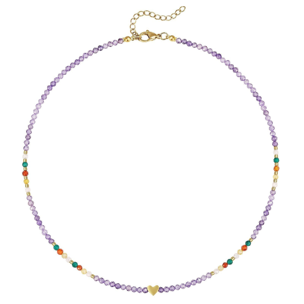 Colorful Beaded Choker Necklace