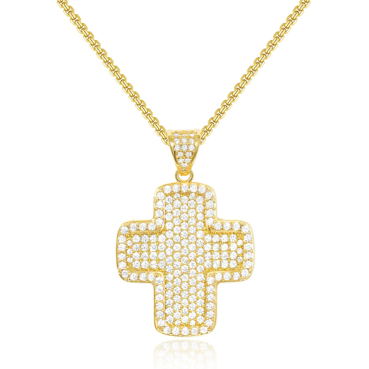 Bubble Cross Necklace