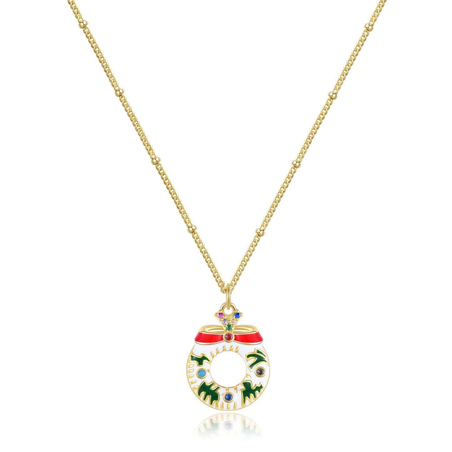 Christmas Bow Choker