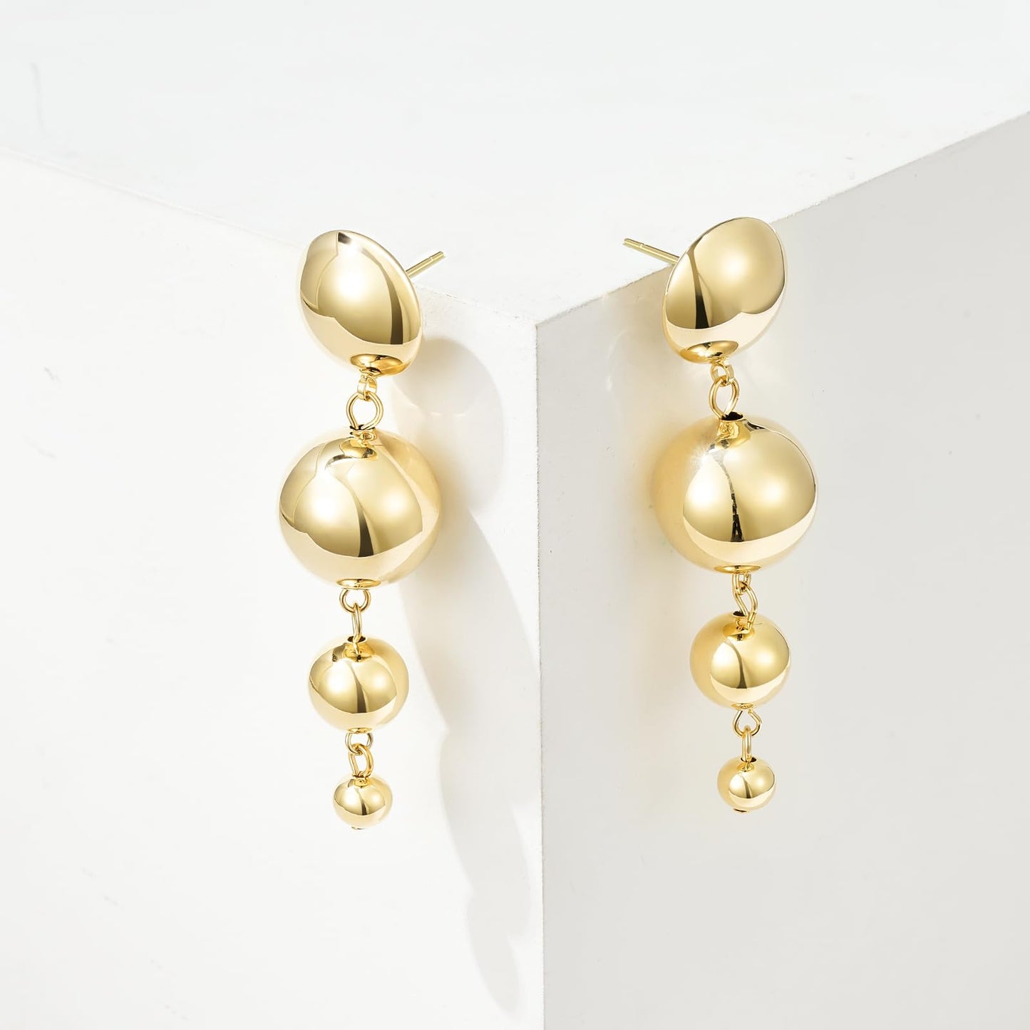 Gold Ball Earrings