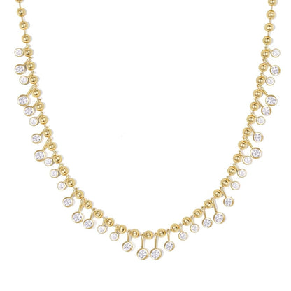 Cubic Zirconia Charm Necklace