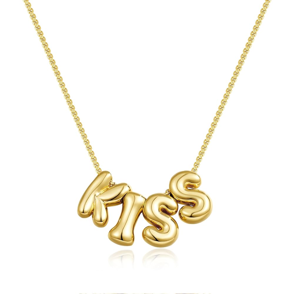 Bubble Charm Letter Mama Necklaces