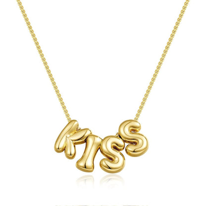 Bubble Charm Letter Mama Necklaces