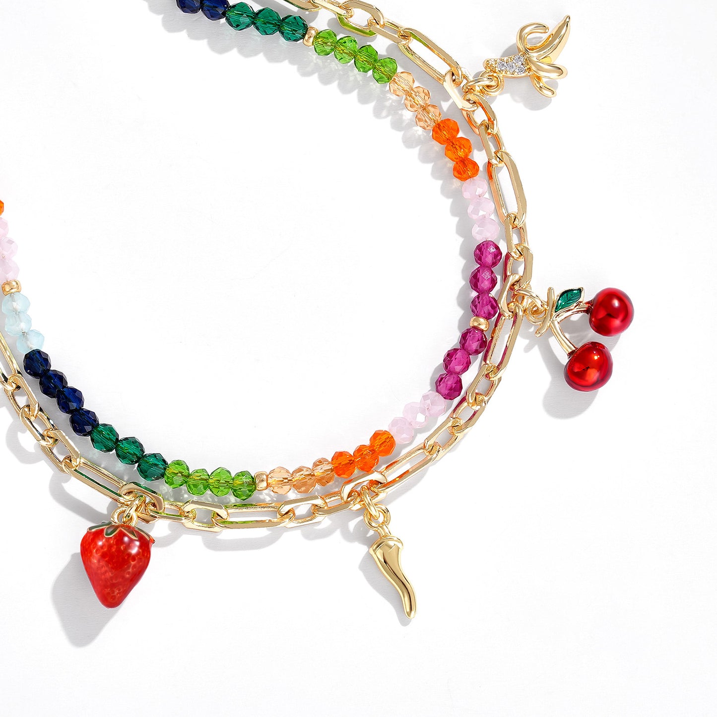 Adjustable Stackable Enamel Beaded Bracelets for Women