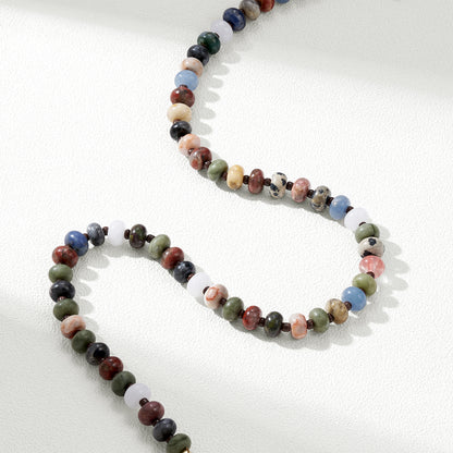 Colorful Beaded Boho Choker Natural Stone Necklaces