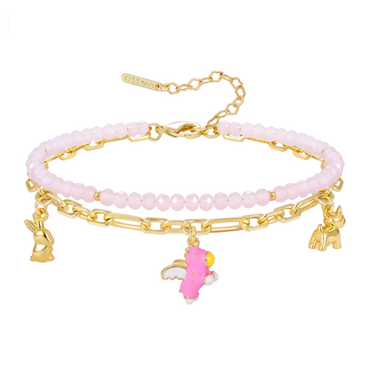 Adjustable Stackable Enamel Beaded Bracelets for Women