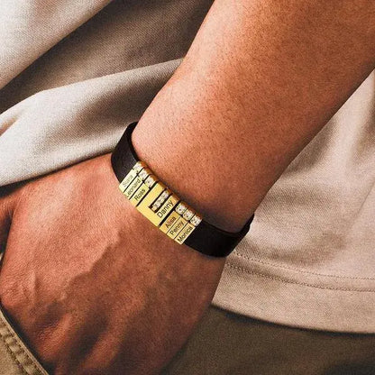Men's Copper Bracelet with Custom Name