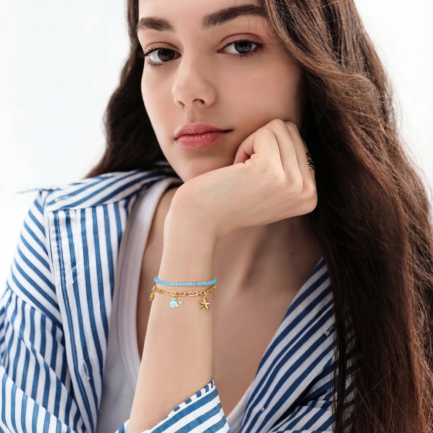 Adjustable Stackable Enamel Beaded Bracelets for Women