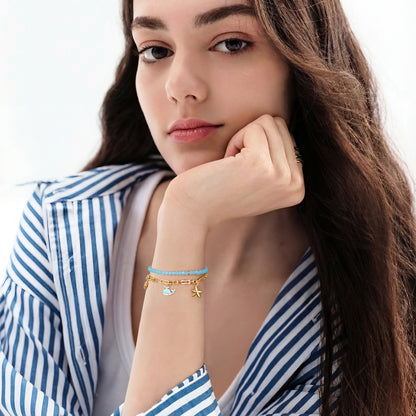 Adjustable Stackable Enamel Beaded Bracelets for Women