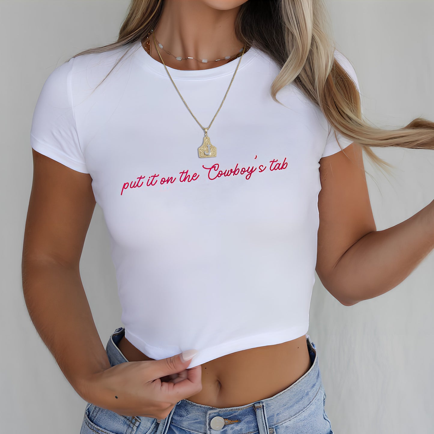 KISSYAN Letter Pendant CowTag Initial Necklace