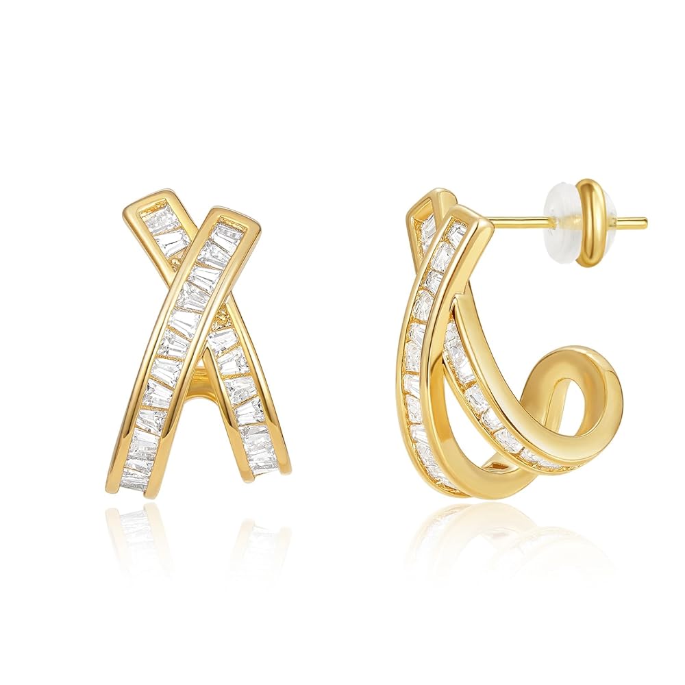 Gold Plated Chunky Hoop Earring
