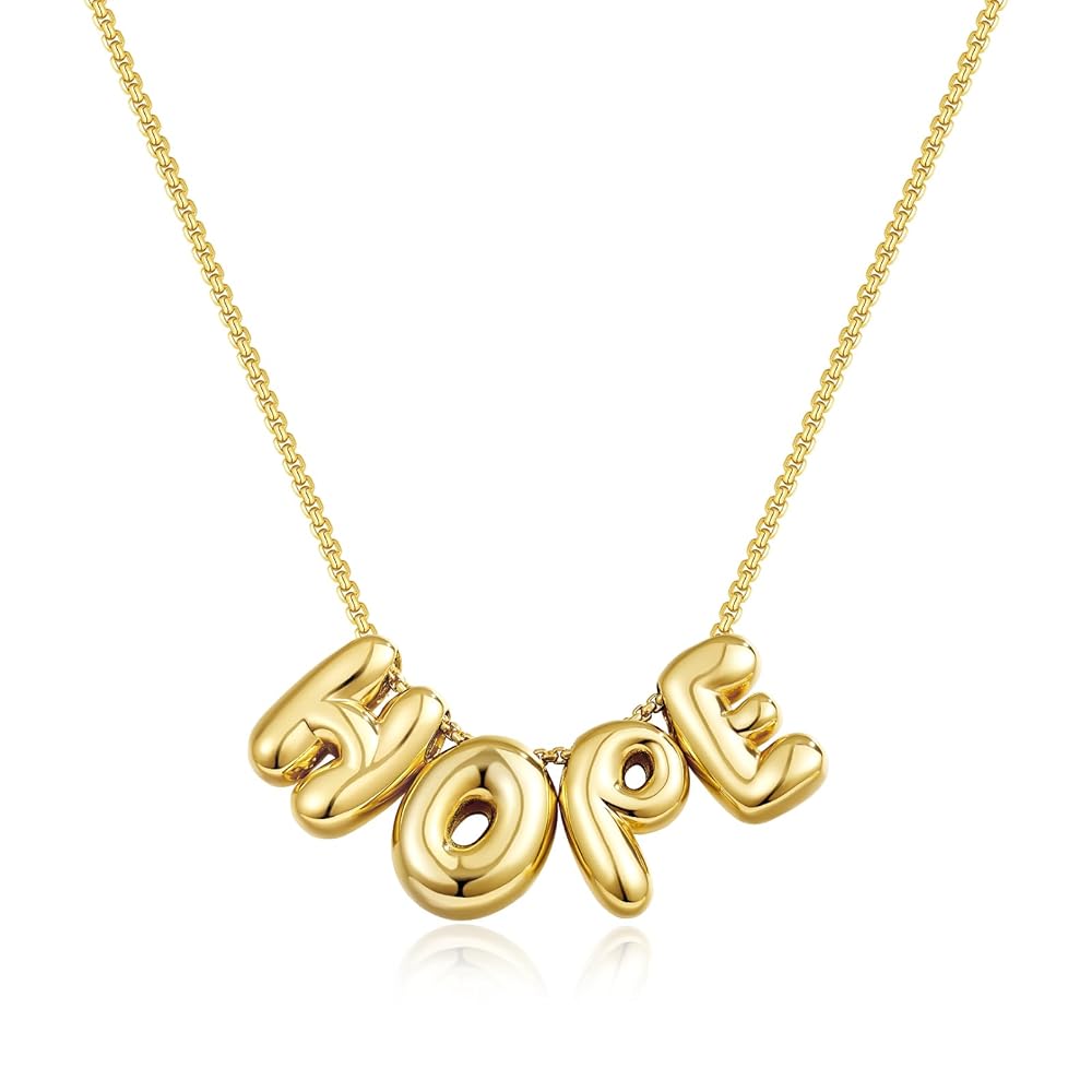 Bubble Charm Letter Mama Necklaces