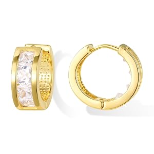 Gold Plated Chunky Hoop Earring
