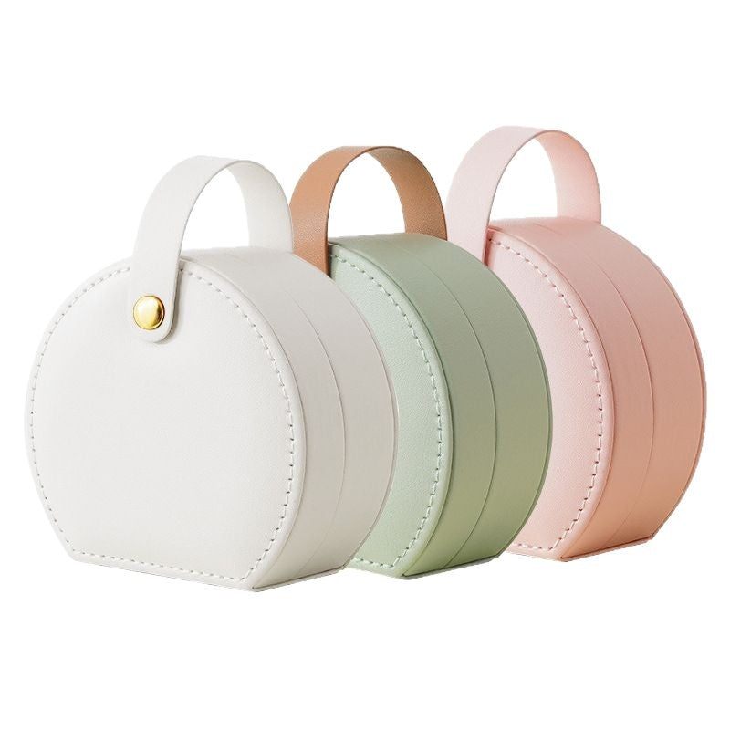 Portable Dome Princess Jewelry Box with Carry Handle