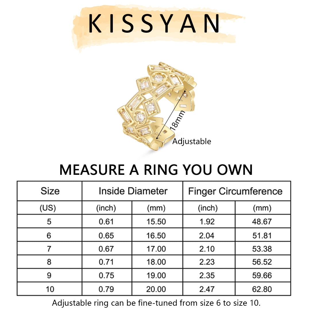 Adjustable Statement Irregular Geometric Chunky Finger Rings-Geometry