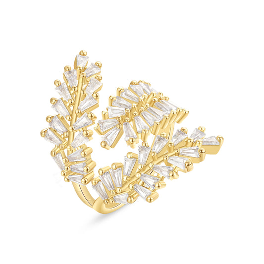 Adjustable Statement Irregular Geometric Chunky Finger Rings-Cocktail