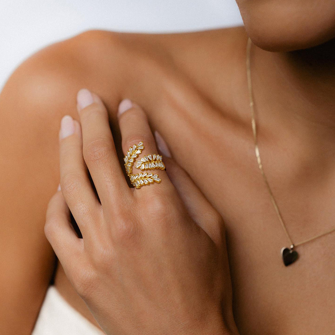 Adjustable Statement Irregular Geometric Chunky Finger Rings-Cocktail