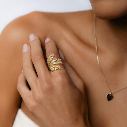 Adjustable Statement Irregular Geometric Chunky Finger Rings-Cocktail