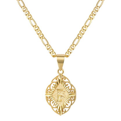 Diamond-Shaped Letter Initial Necklaces