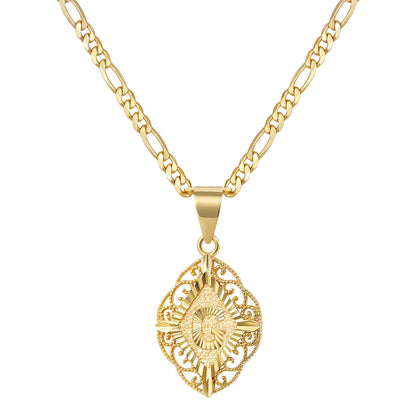 Diamond-Shaped Letter Initial Necklaces