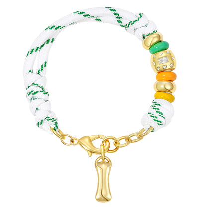 Initial Rope Bracelet with Removable Letter Charm