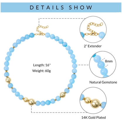 Necklaces Plated Natural Beach Choker