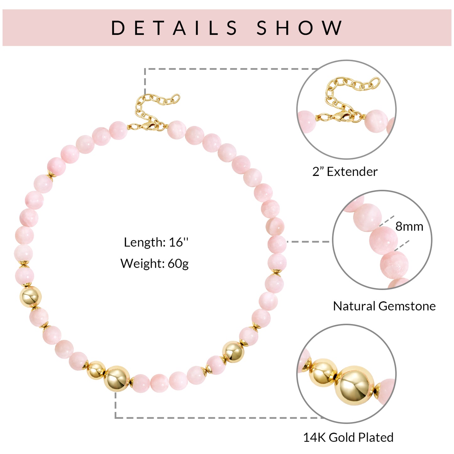 Necklaces Plated Natural Beach Choker