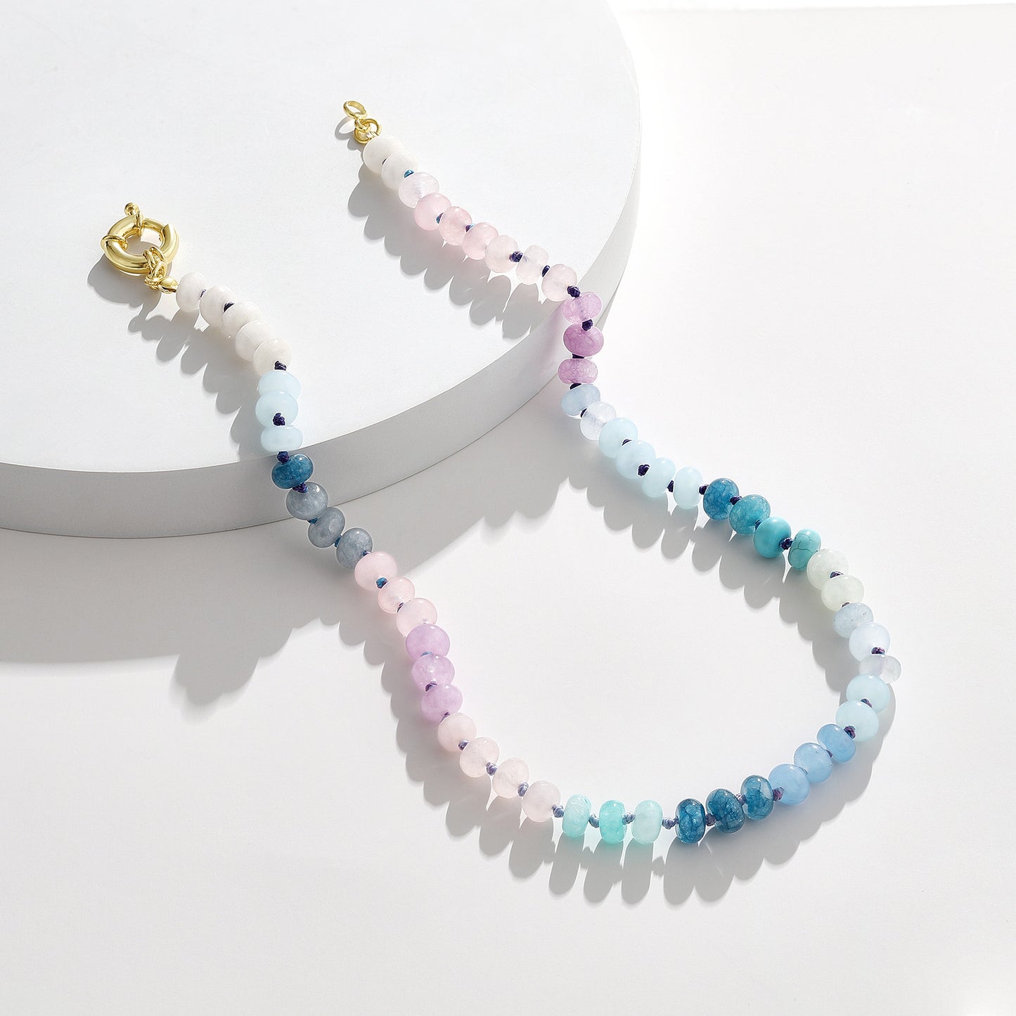 Colorful Beaded Necklace Boho Bead Choker