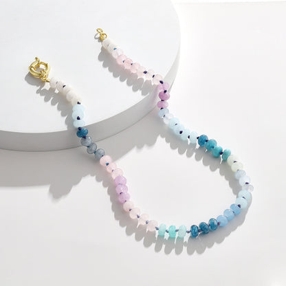 Colorful Beaded Necklace Boho Bead Choker