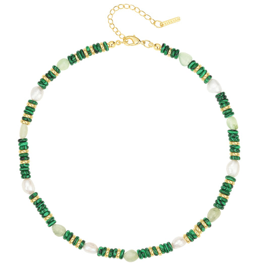 Natural Malachite Choker Necklace