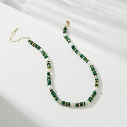 Natural Malachite Choker Necklace