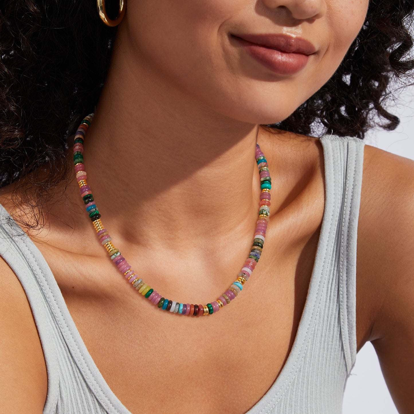 Boho Beaded Choker Necklace Freshwater Pearl Surfer Necklace