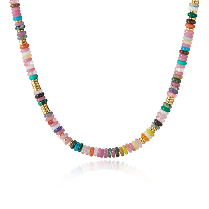 Boho Beaded Choker Necklace Freshwater Pearl Surfer Necklace