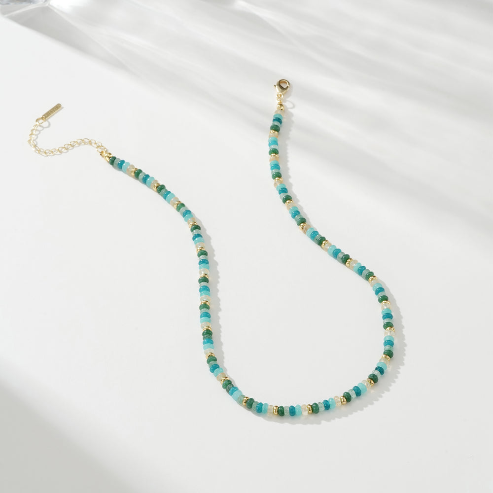 Boho Amazonite Bead Necklace
