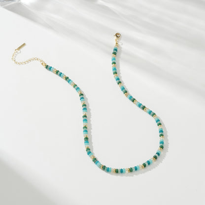 Boho Amazonite Bead Necklace