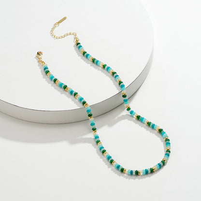 Boho Amazonite Bead Necklace
