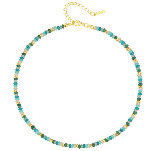 Boho Amazonite Bead Necklace
