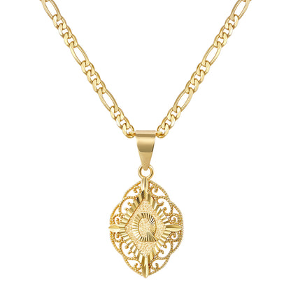 Diamond-Shaped Letter Initial Necklaces