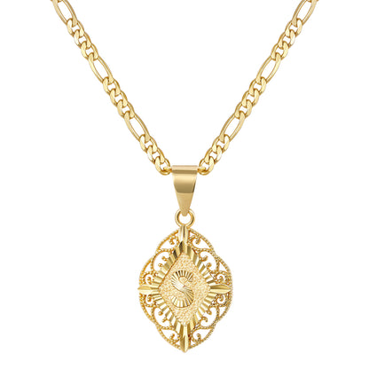 Diamond-Shaped Letter Initial Necklaces