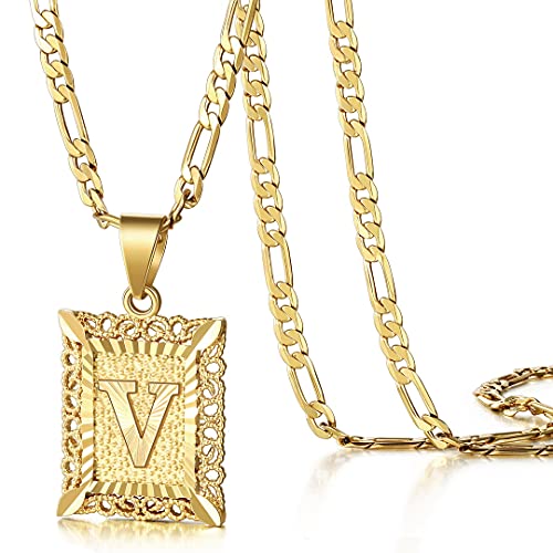 14K Gold Plated Initial Pendant Necklace