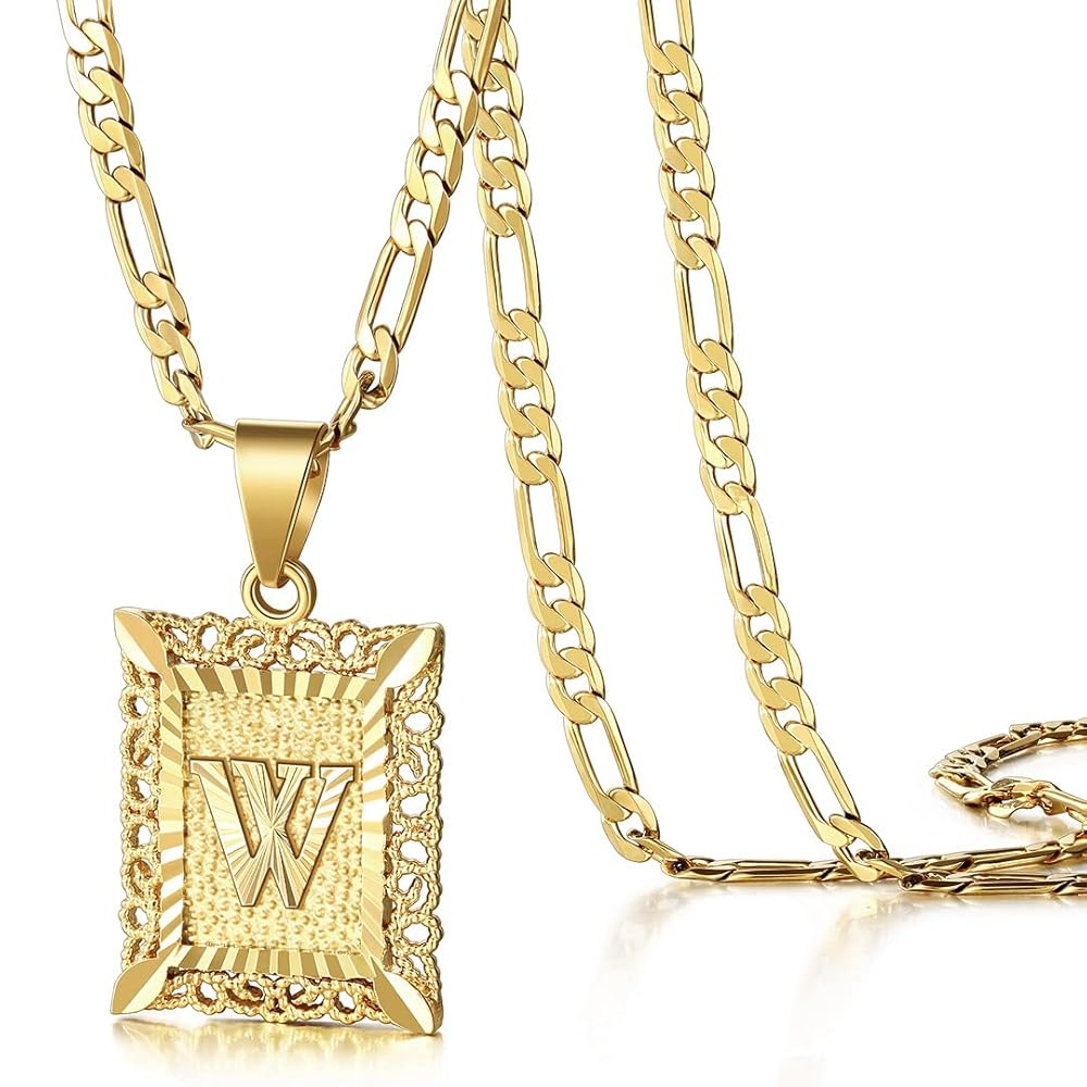 14K Gold Plated Initial Pendant Necklace