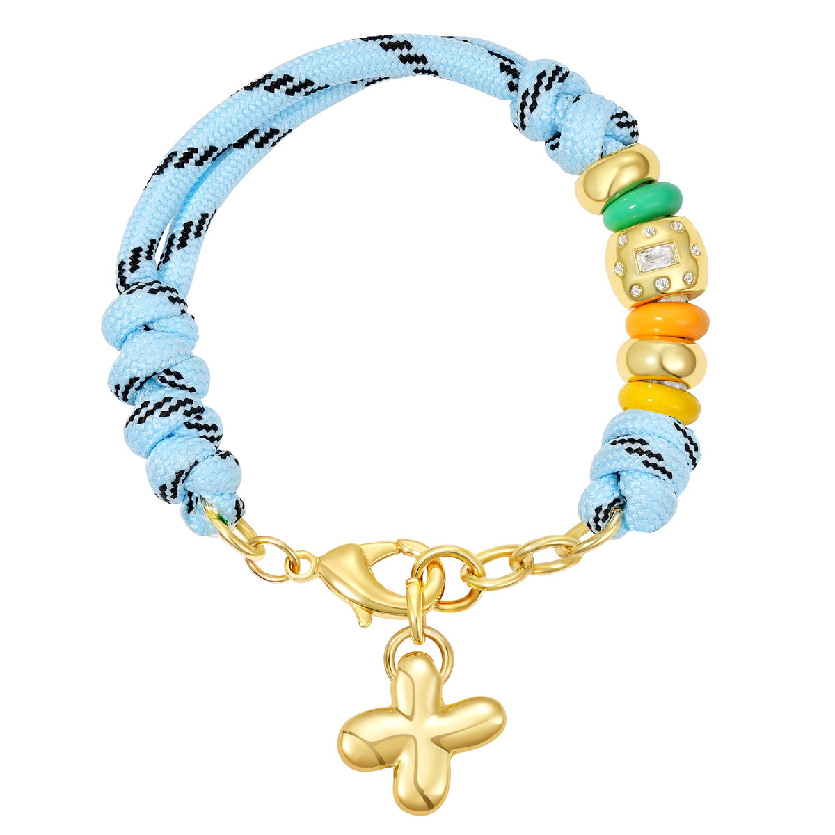 Initial Rope Bracelet with Removable Letter Charm