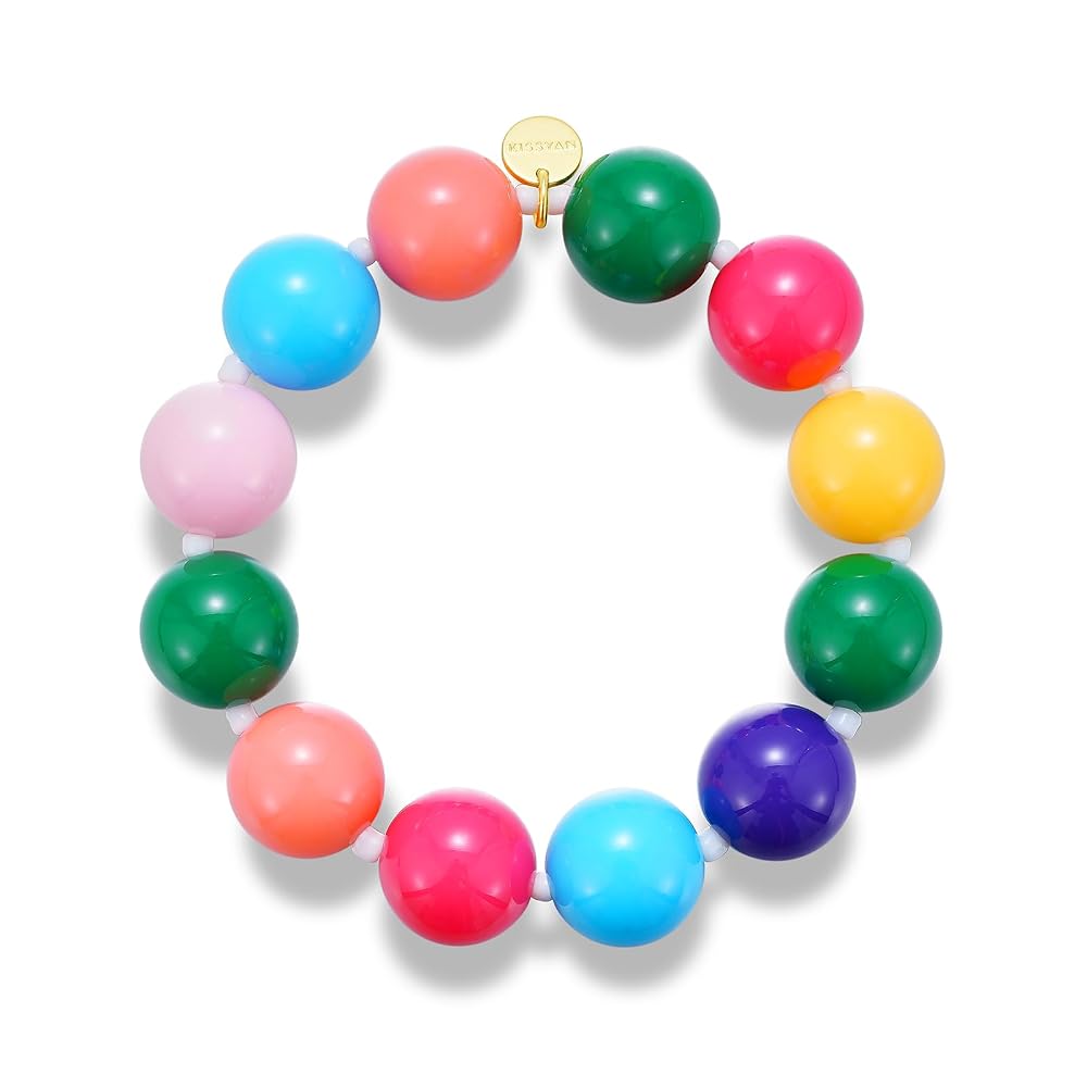 Chunky Opaque Resin Beaded Bracelets