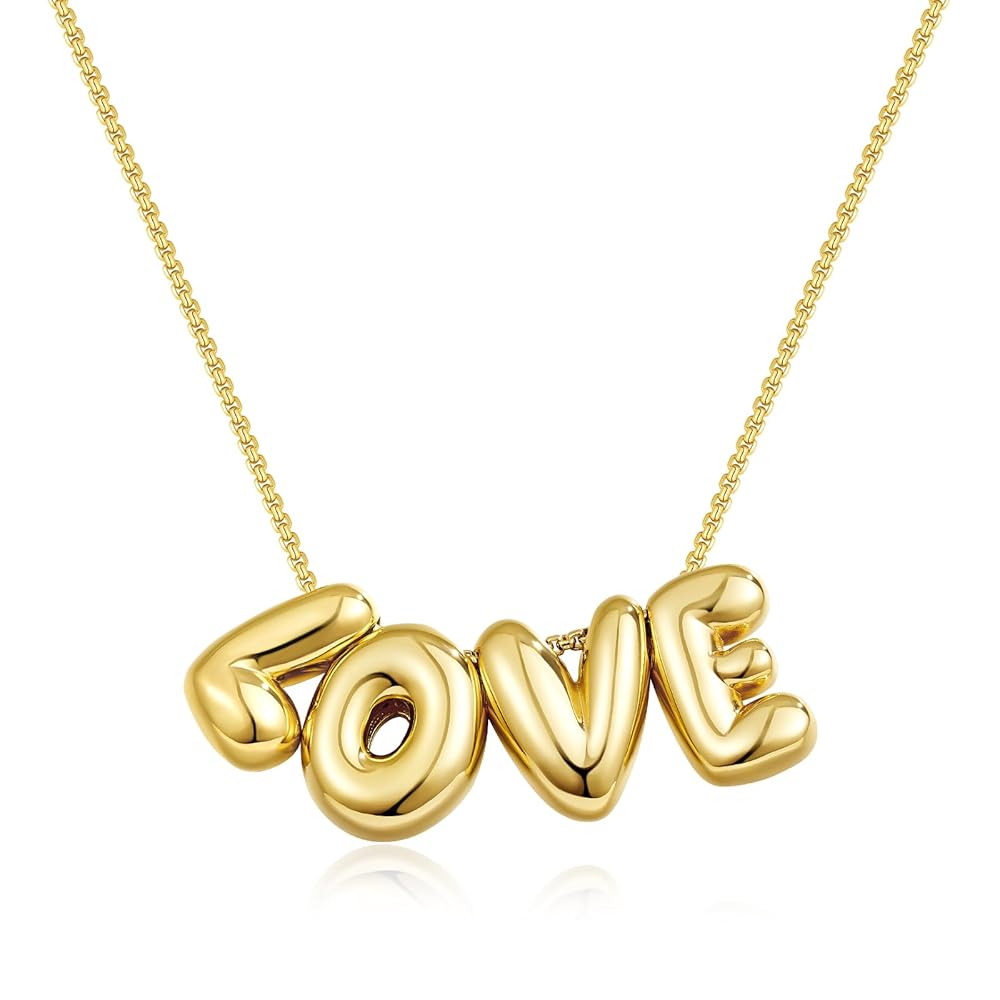 Bubble Charm Letter Mama Necklaces