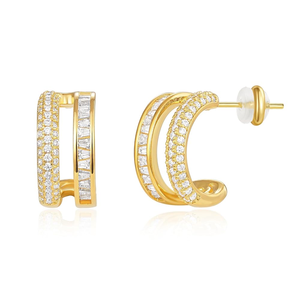 Gold Plated Chunky Hoop Earring