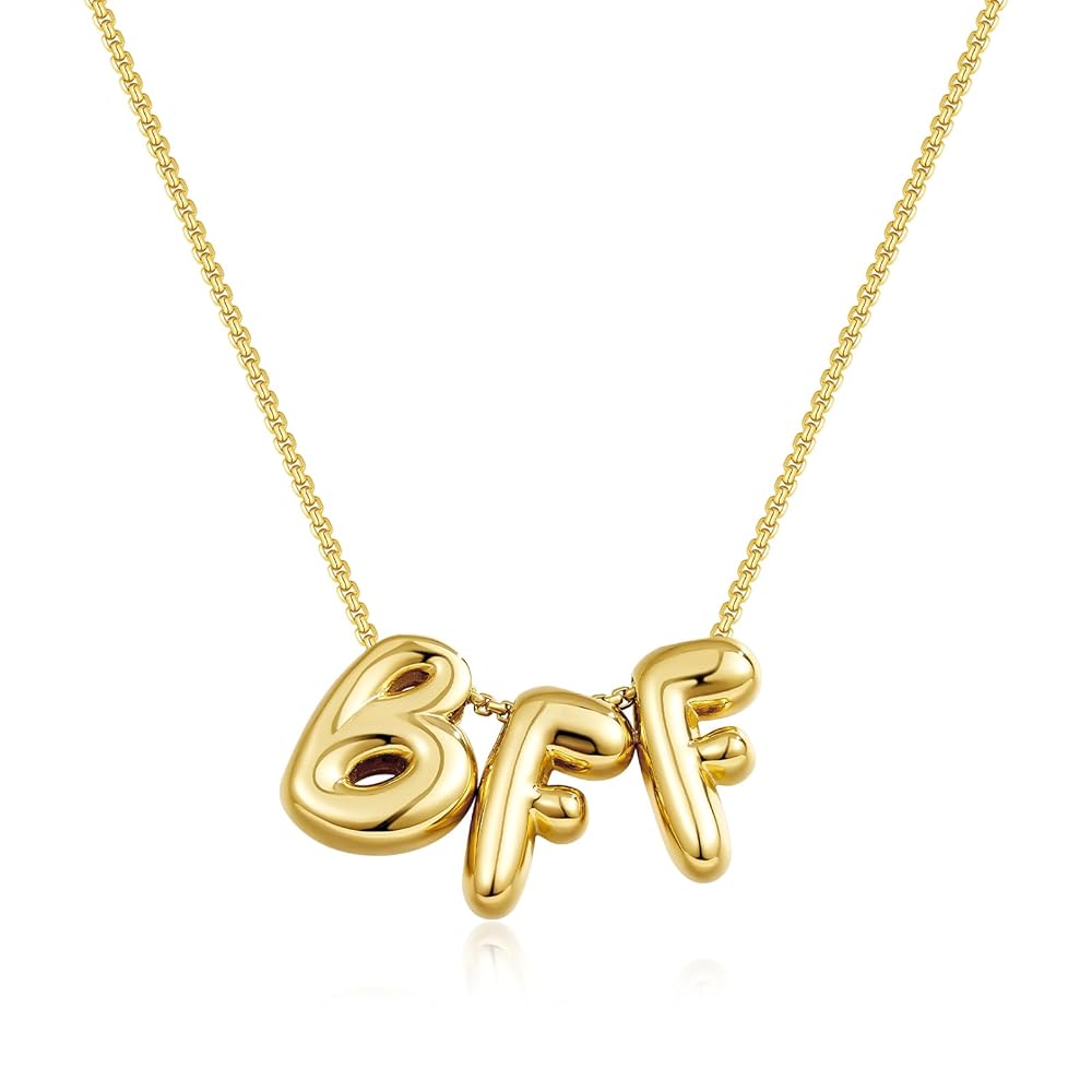 Bubble Charm Letter Mama Necklaces