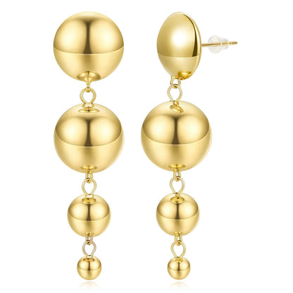 Gold Ball Earrings