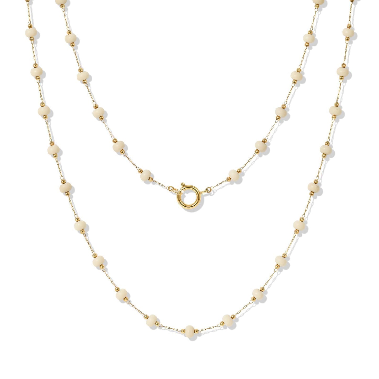 Boho Layered Beaded Long Necklace